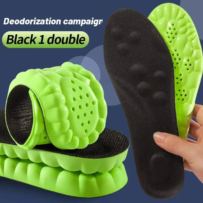 4D Sport Insoles - Orthopedic Arch Support Shoe Inserts with Shock Absorption