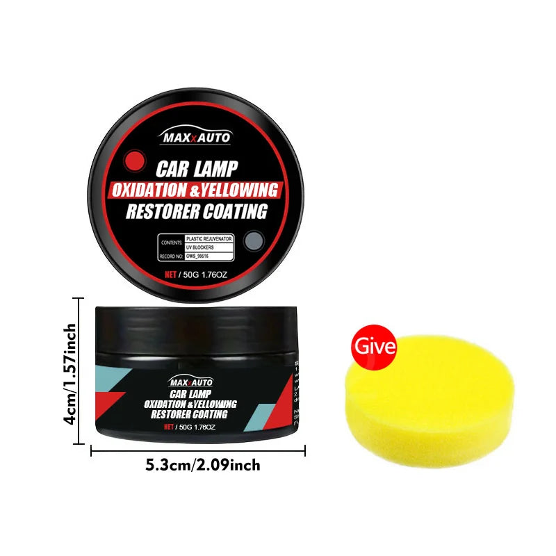 Car Headlight Restoration Polishing Headlamp Scratch Remover Repair Cleaning Paste Remove Oxidation Headlight Polish Liquid
