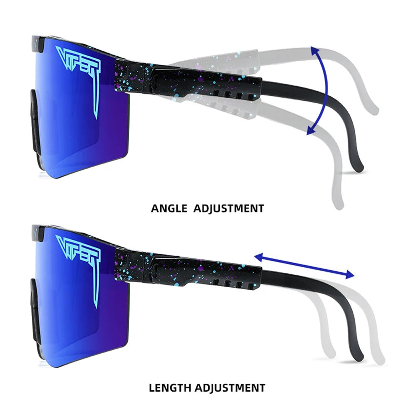 Pit Viper Style Sport Sunglasses - UV400 Protection for Cycling, Hiking & Outdoor Activities