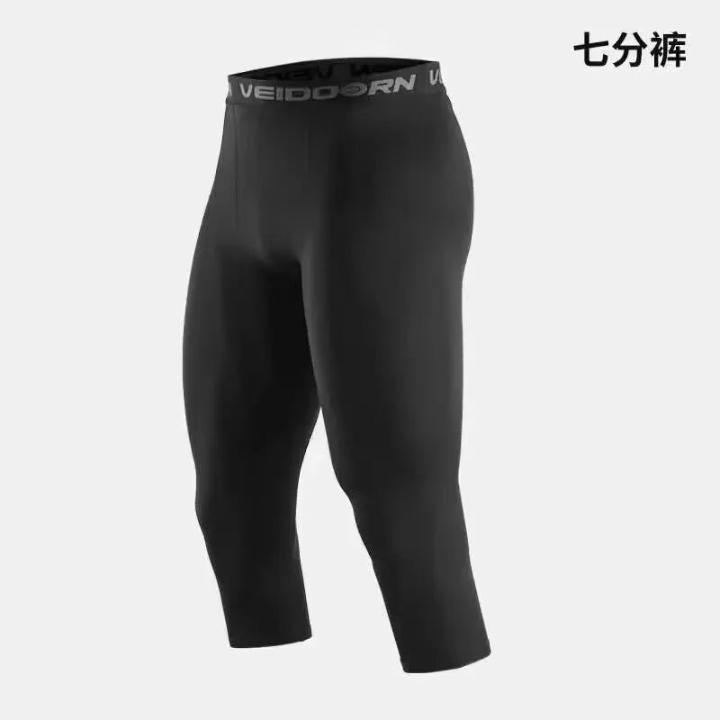 Men's Compression Pants - Cool Dry Athletic Tights for Running & Gym