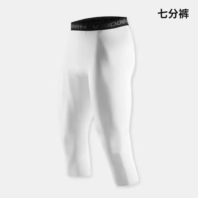 Men's Compression Pants - Cool Dry Athletic Tights for Running & Gym