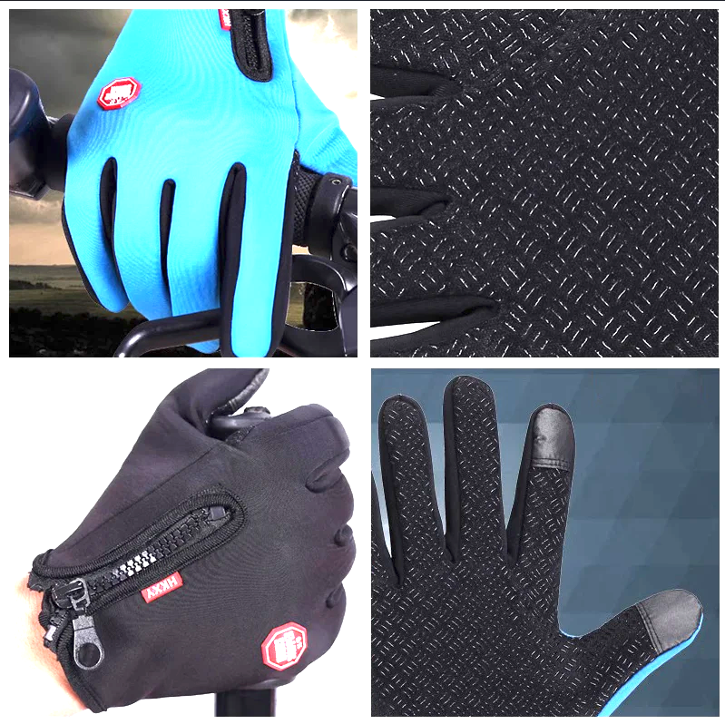 Winter Gloves For Men Women Touchscreen Warm Outdoor Cycling Driving Motorcycle Cold Gloves Windproof Non Slip Gloves