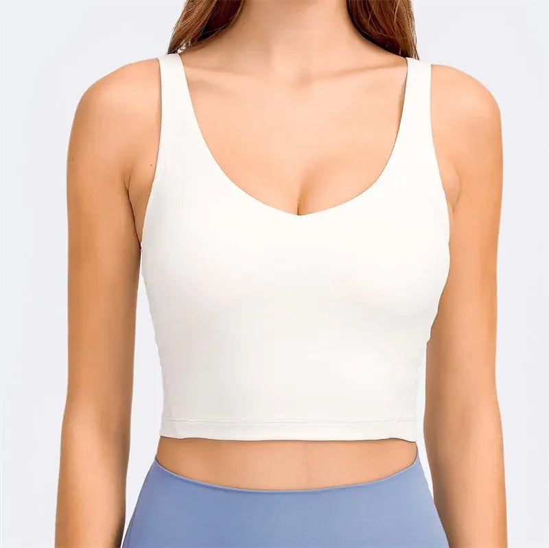 Nepoagym PASSION Tank Top with Shelf Built In Bra Crop Top with