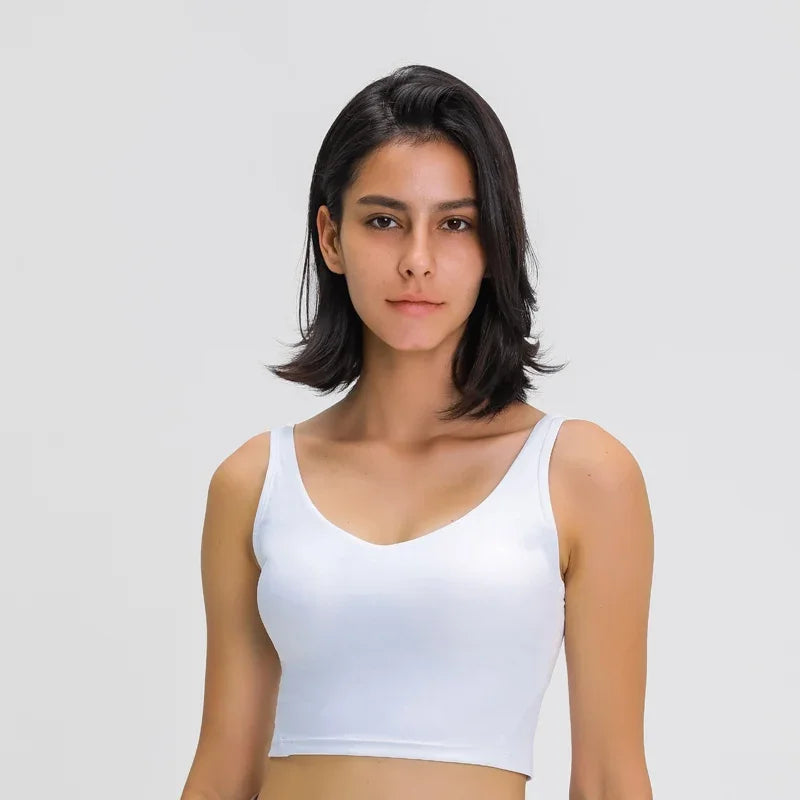 Nepoagym PASSION Tank Top with Shelf Built In Bra Crop Top with