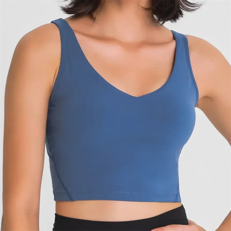 Nepoagym PASSION Tank Top with Shelf Built In Bra Crop Top with