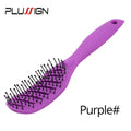 Styling Curly Hair Brush Salon Massager Comb Brush Detangling Drying Brush Anti Static Curved Vent Brush Scalp Massage Comb