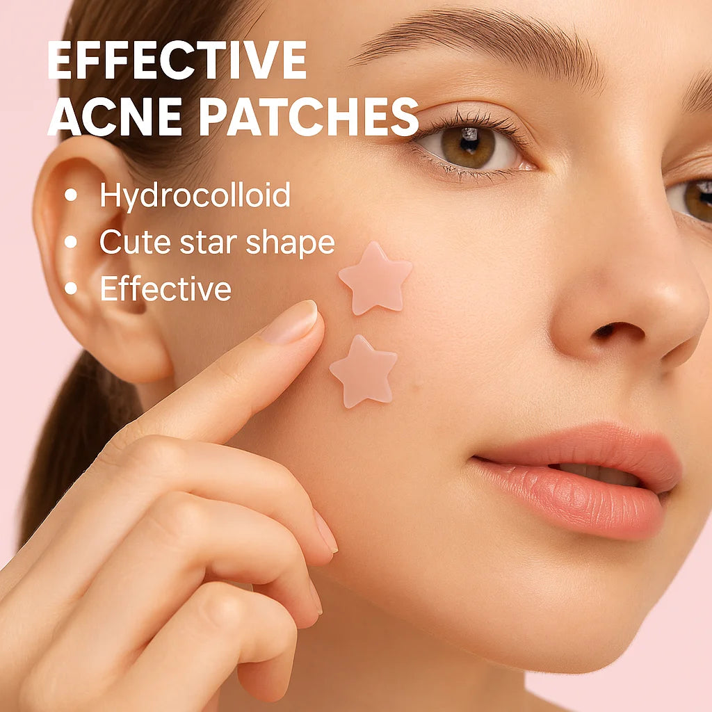 60 Acne Patch, Alcohol and Fragrance Free, Covering Acne and blemishes, Facial and Skin Spot Patch, Luxury Makeup Mirror