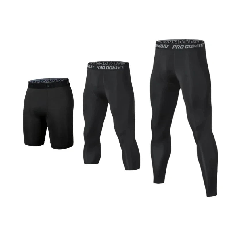 Men's Compression Pants - Cool Dry Athletic Tights for Running & Gym